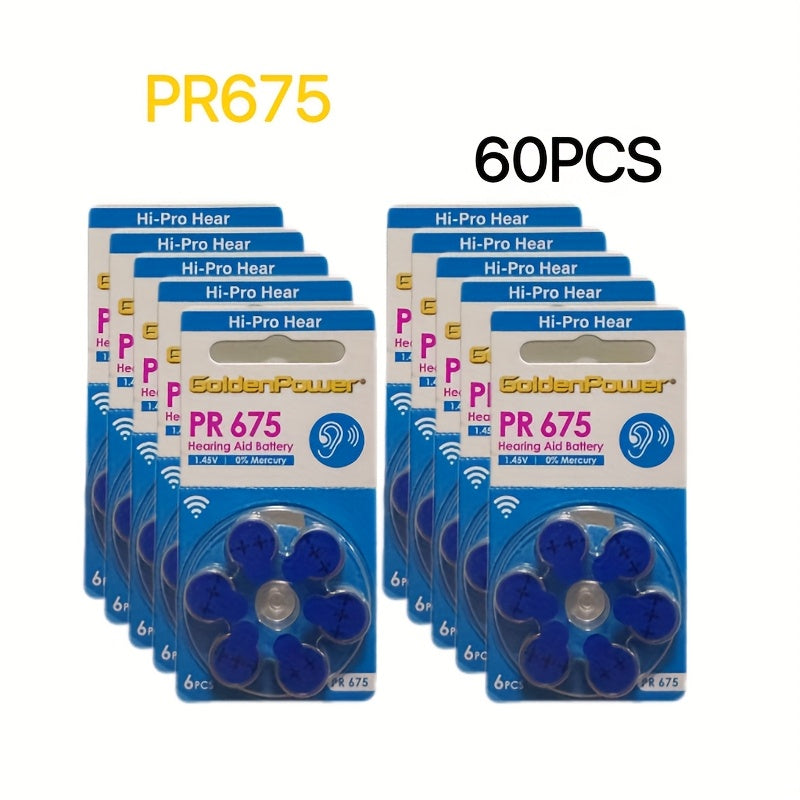 Boites de 60 piles aides auditives standard 10 / 312 / 13 / 375