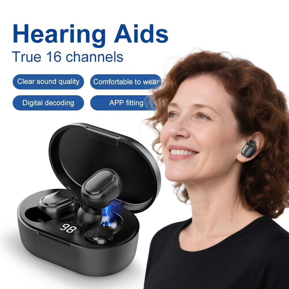 Hearing Aids Digital Hearing Aid For Elderly Deafness 16 Channels Bluetooth Wireless Sound Amplifier Noise Reduction Ear Aids