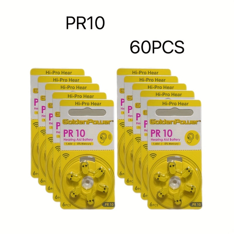 Boites de 60 piles aides auditives standard 10 / 312 / 13 / 375